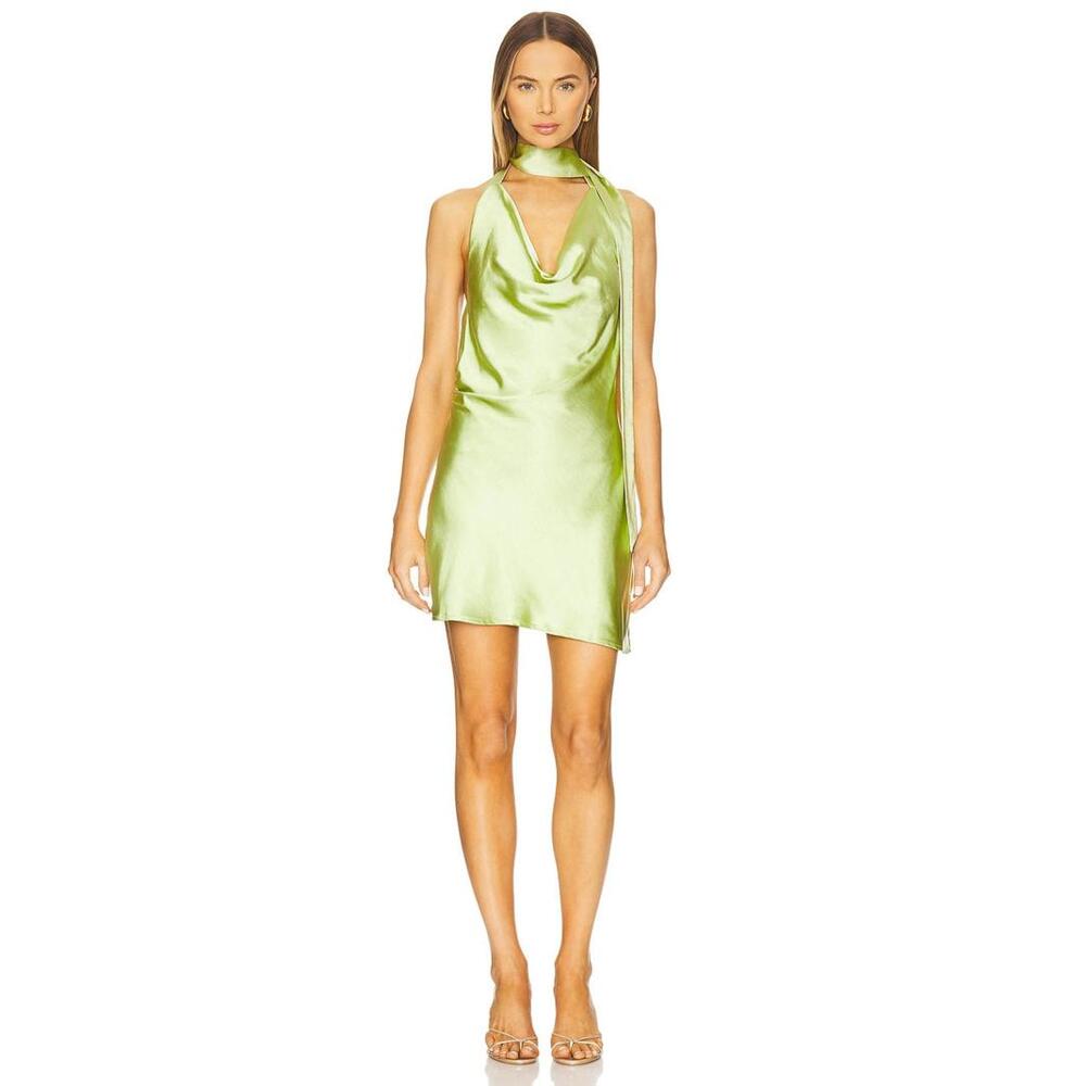 SNDYS Rosanna Mini Dress in Lime